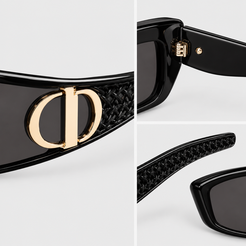 Unisex Cat-Eye Wraparound Sunglasses