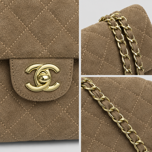 Retro Quilted Chain Crossbody Bag