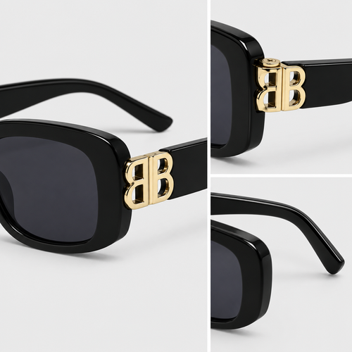 Double-B Rectangular Sunglasses