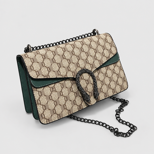 Retro Quilted Chain Crossbody Bag