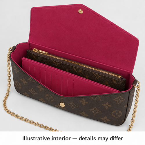 Envelope Chain Strap Clutch