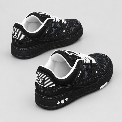 Men's Graphic Platform Sneakers