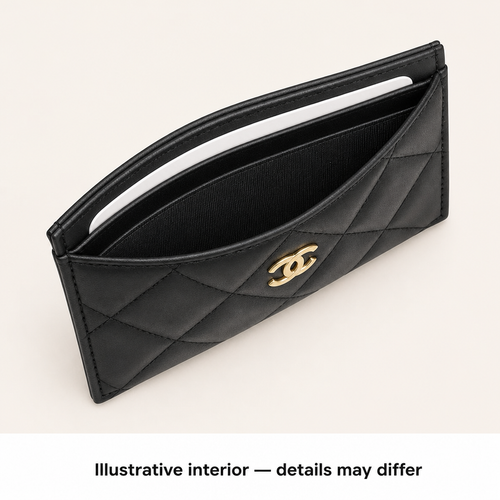 Quilted Leather Card Holder