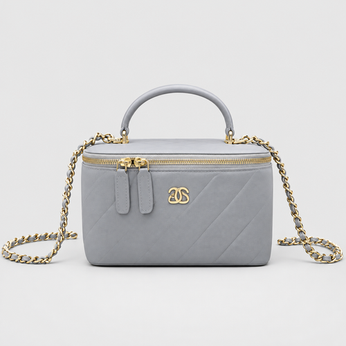 Quilted Leather Vanity Crossbody Bag