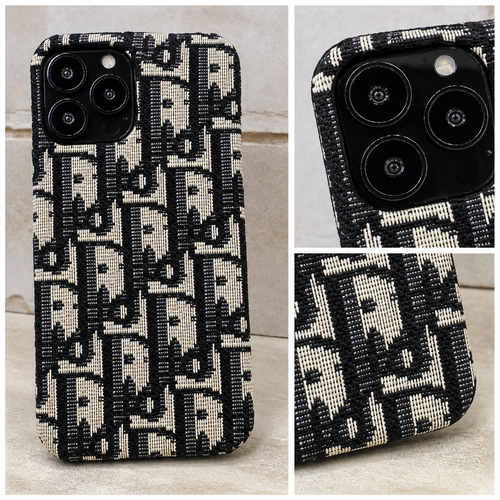Fashion Embroidered Half-Pack Protective Phone Case for iPhone