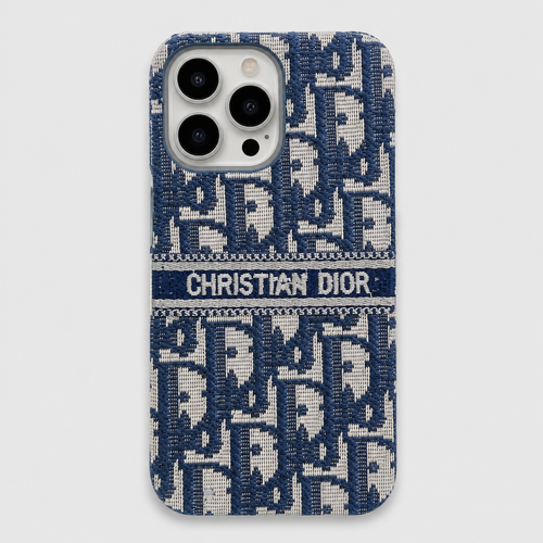 Fashion Embroidered Houndstooth Protective Phone Case for iPhone