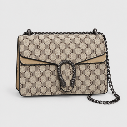 Retro Quilted Chain Crossbody Bag