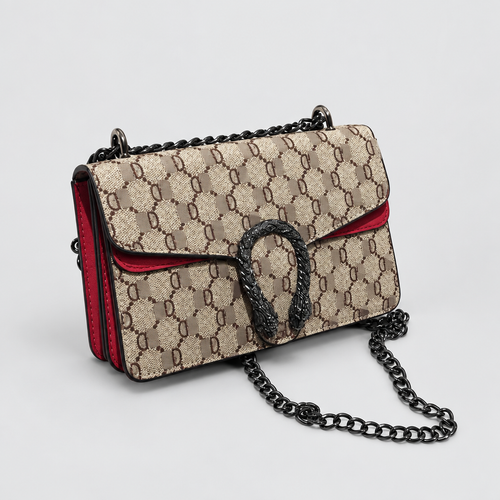 Retro Quilted Chain Crossbody Bag