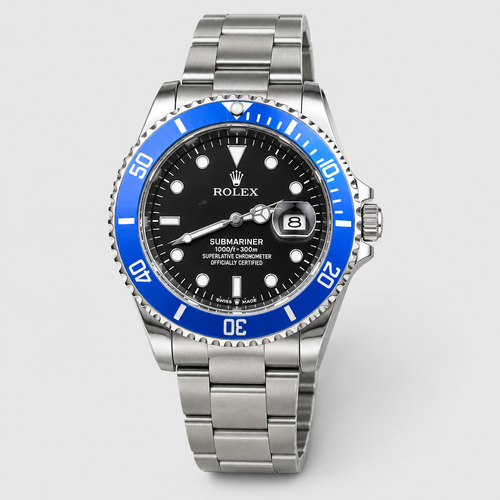 Bold-Color Round Bezel Watch