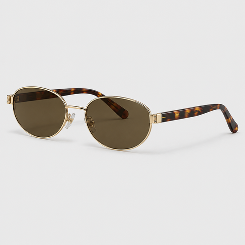 Retro Round Frame Sunglasses