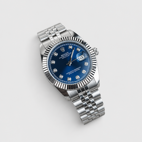 Fluted-Bezel Decorative Marker Watch