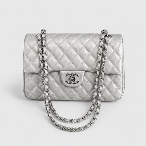 Quilted Crossbody Bag — Neutral & Pink