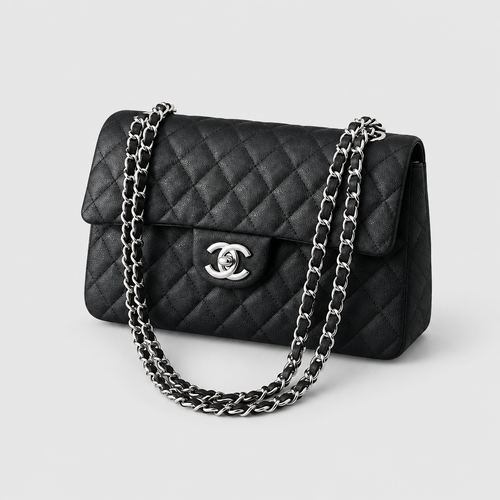 Quilted Crossbody Bag — Neutral & Pink