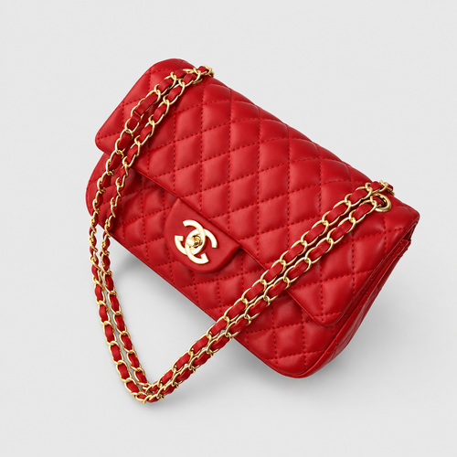 Retro Quilted Chain Crossbody Bag
