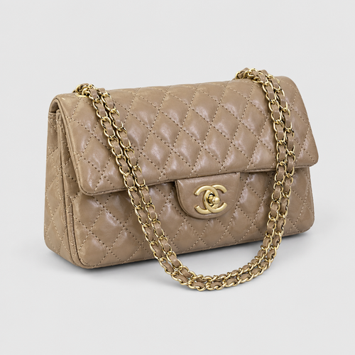 Retro Quilted Chain Crossbody Bag