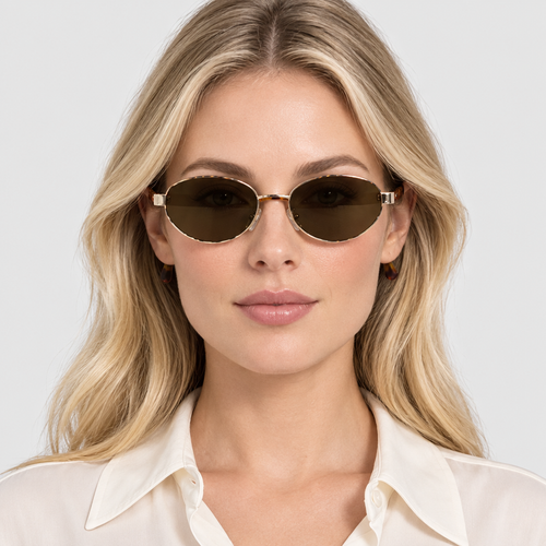 Retro Round Frame Sunglasses