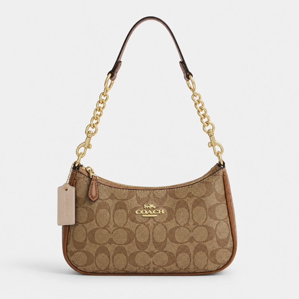 JT Sunday SOP Oct13 | Women's Classic Underarm One-Shoulder Bag | front-016 | Brown Signature Pattern