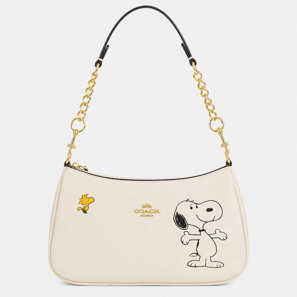 JT Sunday SOP Oct13 | Women's Classic Underarm One-Shoulder Bag | front-022 | White Character Print