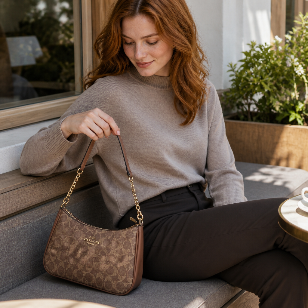 JT Sunday SOP Oct13 | Women's Classic Underarm One-Shoulder Bag | model-a-lifestyle | lifestyle model