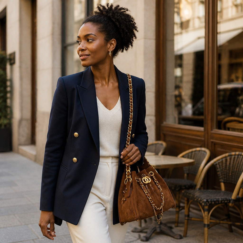 JT Sunday SOP Oct13 | Women's Fashion Chain Bucket Shoulder Bag | model-b-lifestyle | lifestyle model