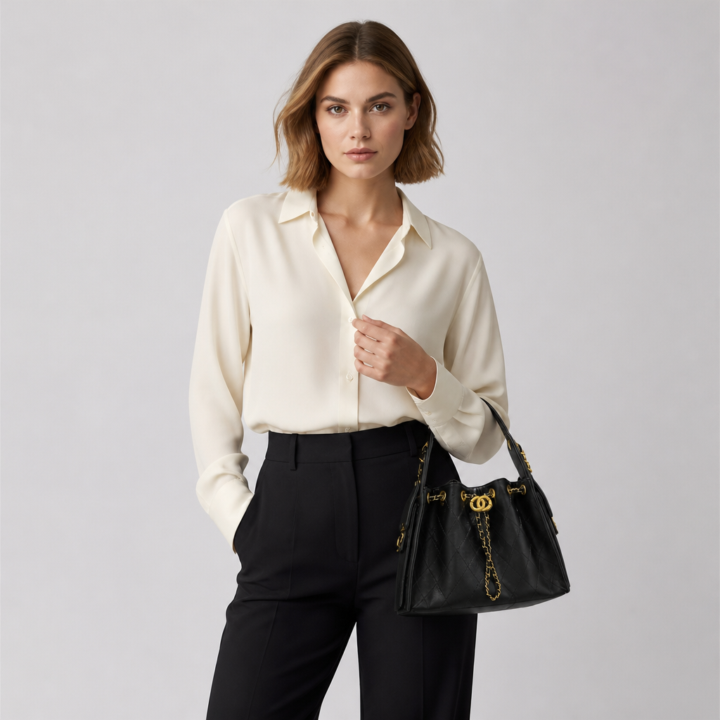 JT Sunday SOP Oct13 | Women's Diamond Quilted Chain Underarm Shoulder Bag | model-a-studio | studio model