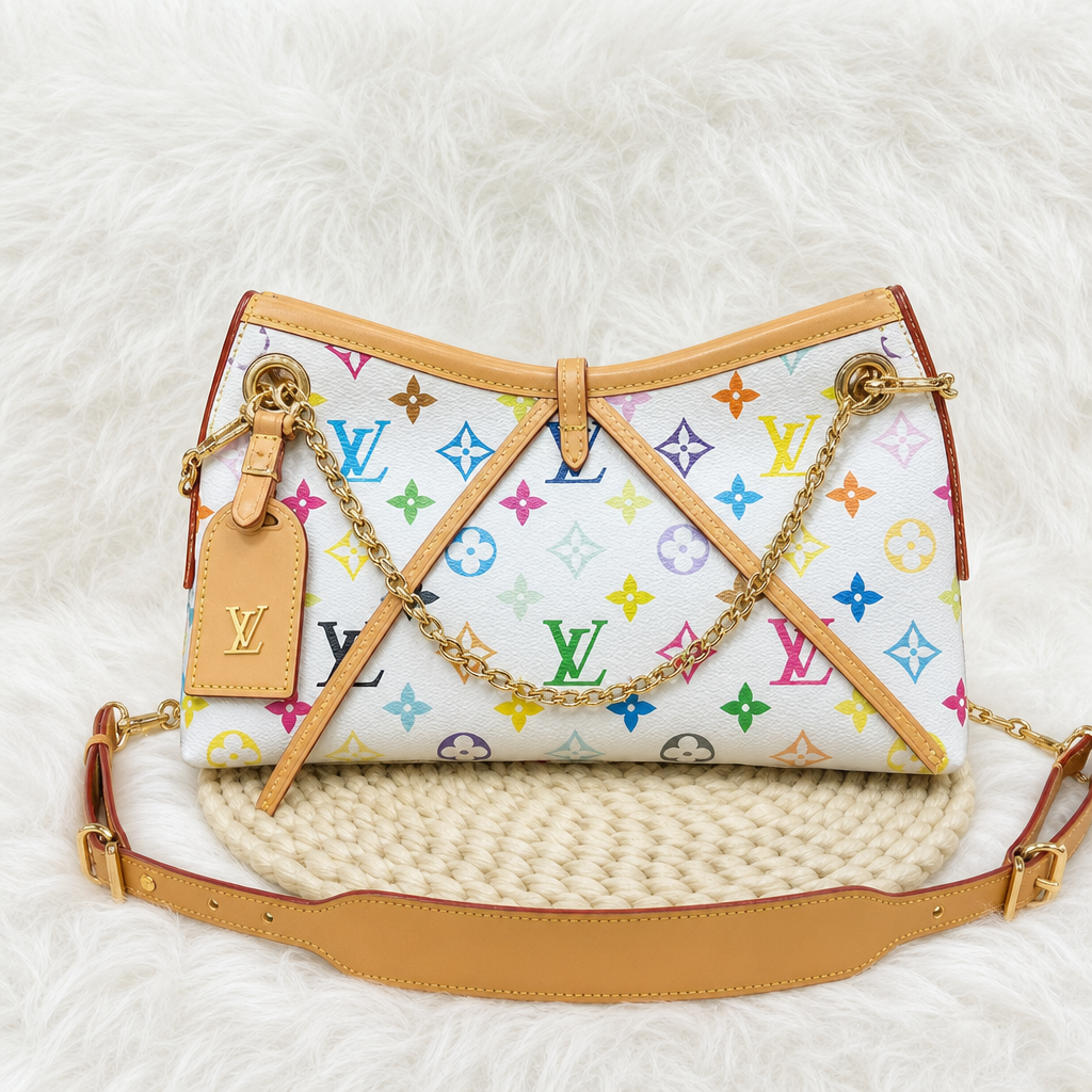 Multicolor Monogram Chain Shoulder Bag — detail