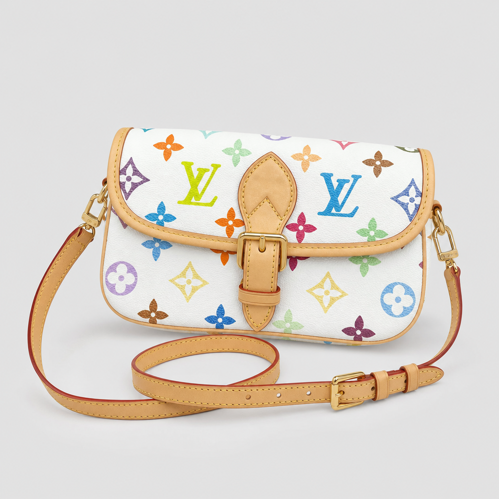 Multicolor Monogram Saddle Flap Bag — variant 001