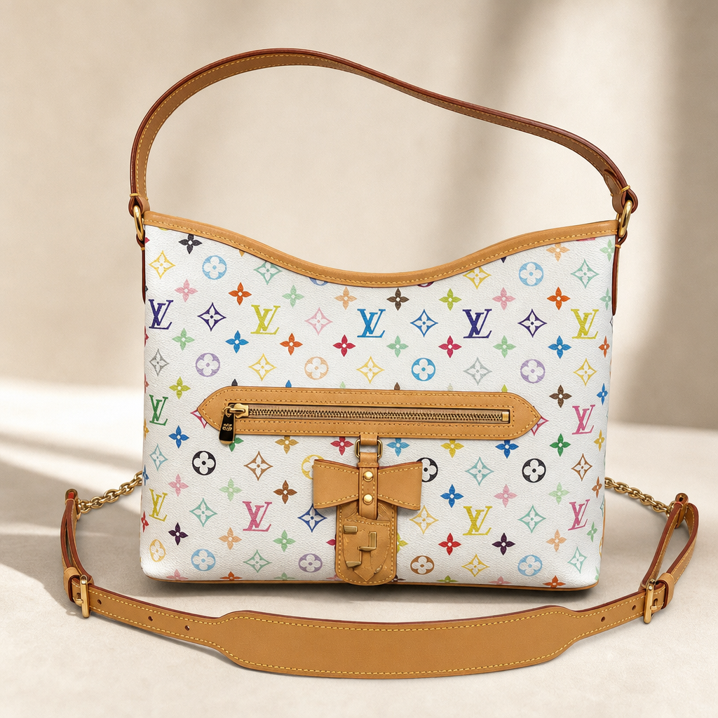 Multicolor Monogram Zip Shoulder Bag — hero