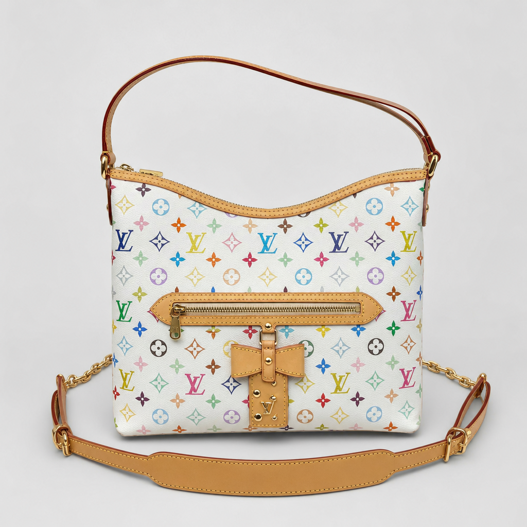 Multicolor Monogram Zip Shoulder Bag — variant 001