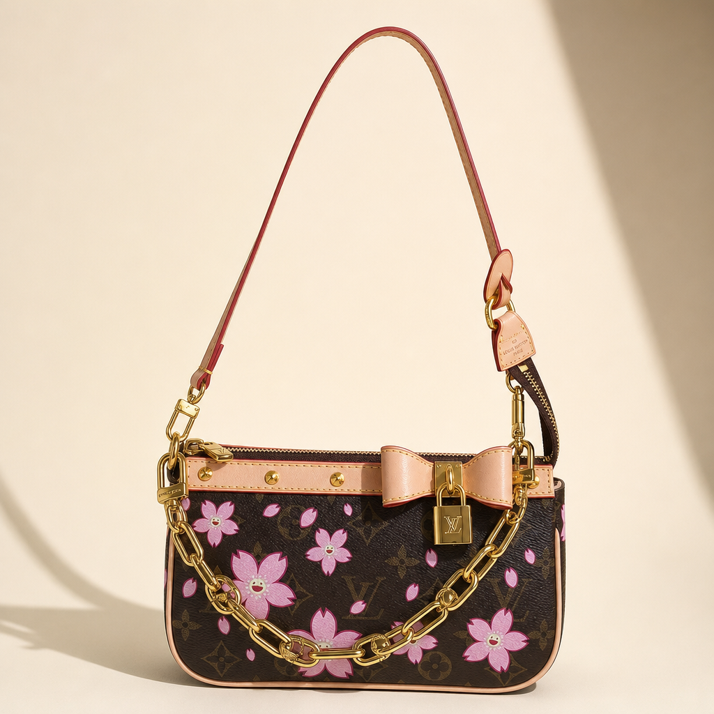Floral Print Chain Shoulder Bag — hero
