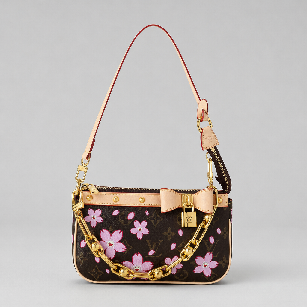 Floral Print Chain Shoulder Bag — variant 001