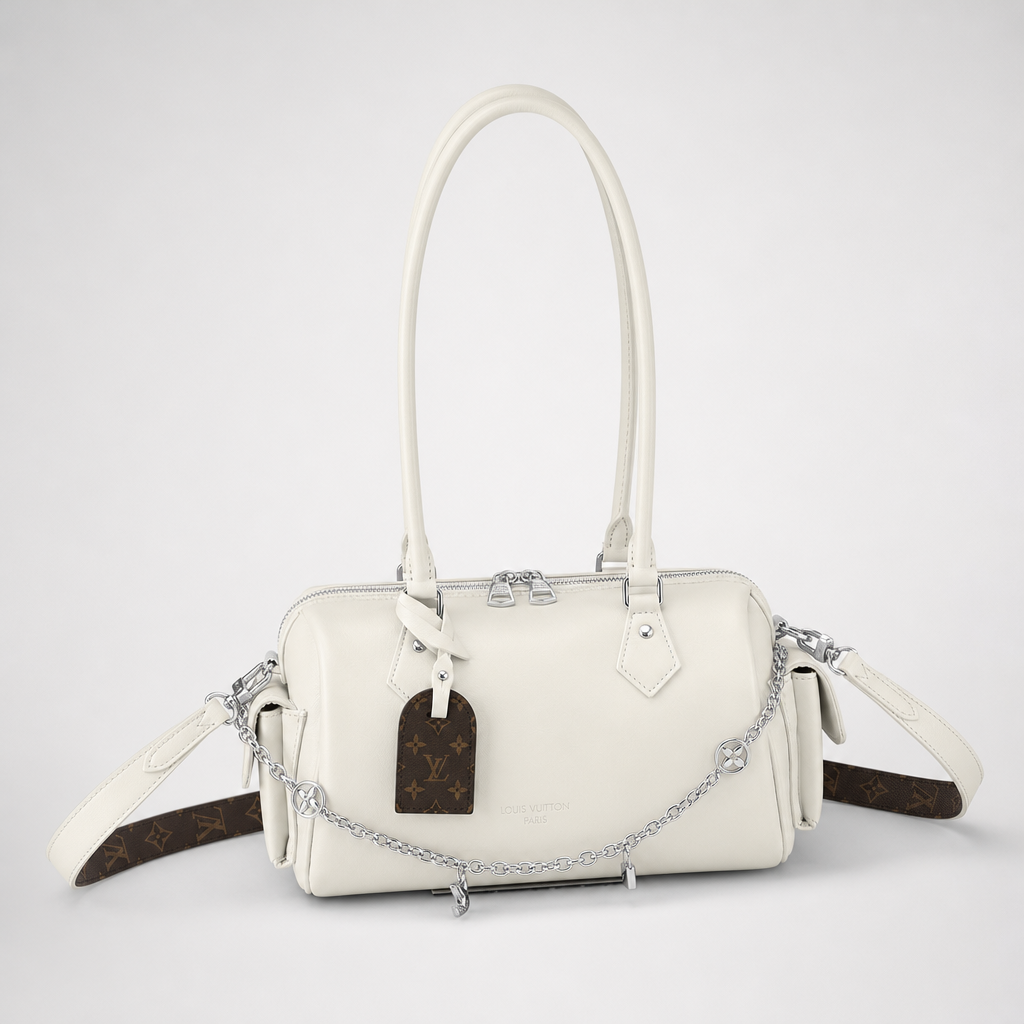 Chain-Trim Mini Barrel Bag — variant 002