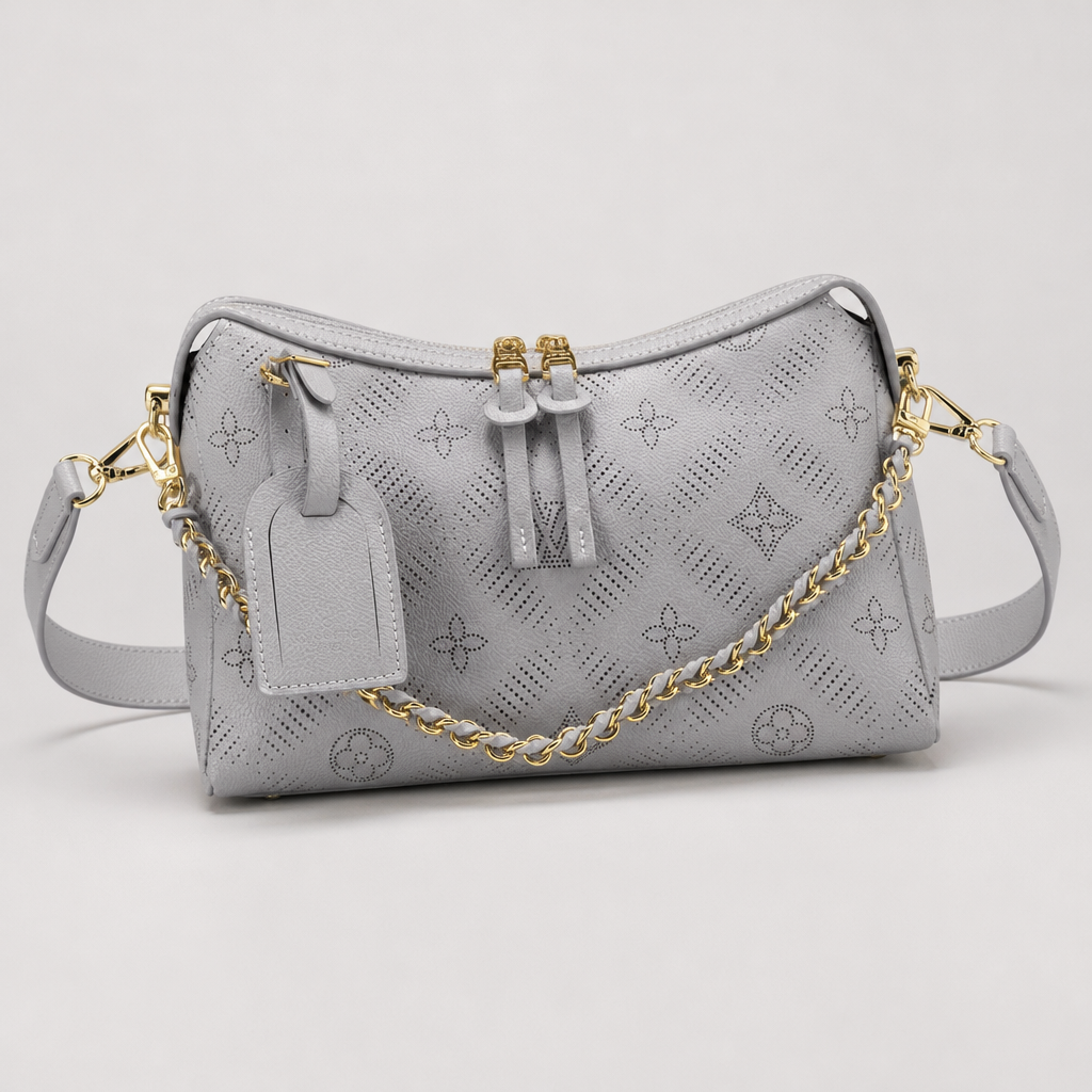 Chain-Trim Mini Barrel Bag — variant 004