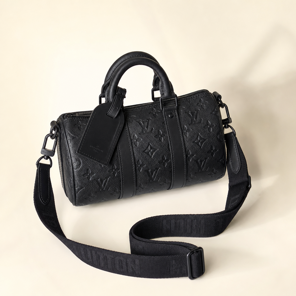 Monogram Barrel Bag with Webbing Strap — hero