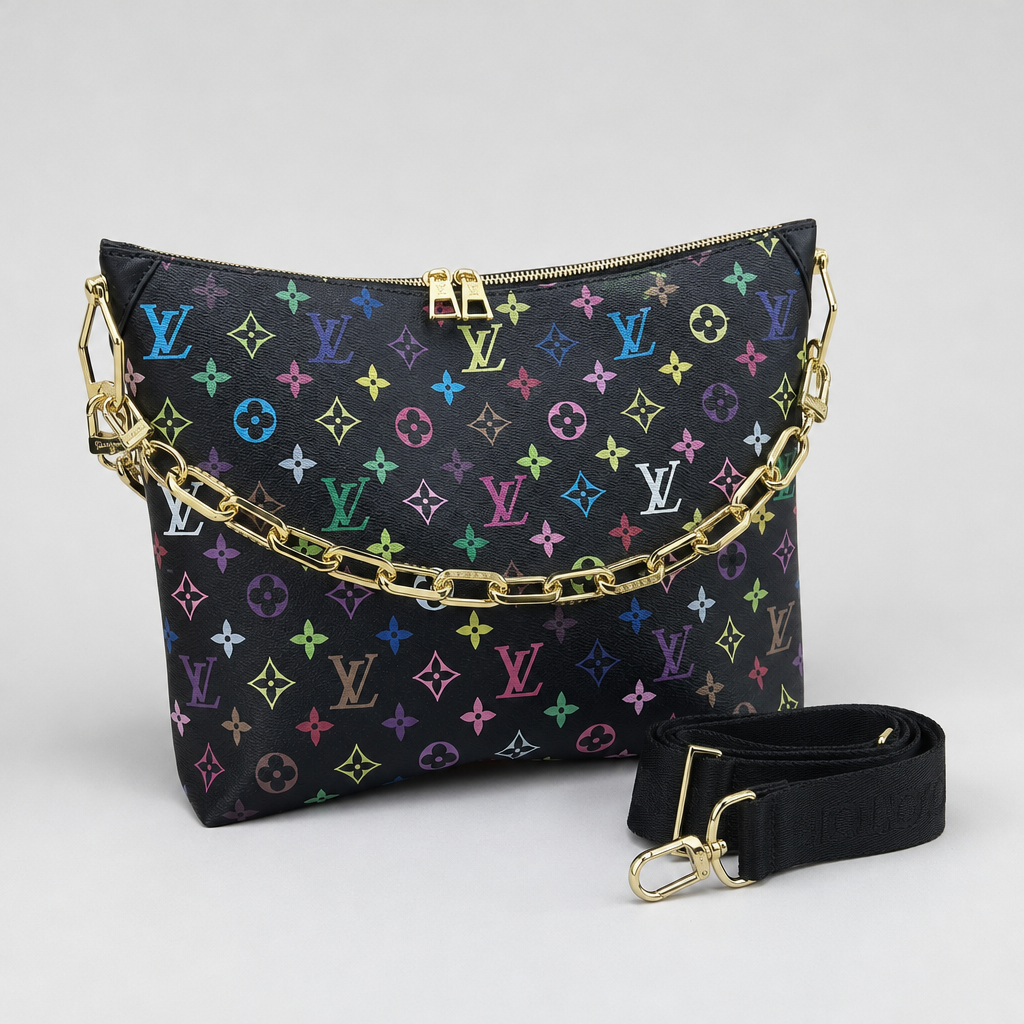 Zip-Top Crescent Shoulder Bag — variant 001