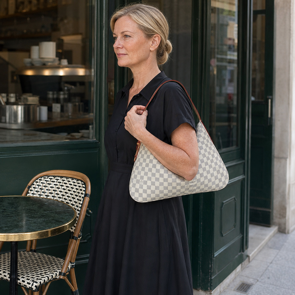 Patterned Slouchy Hobo Shoulder Bag — lifestyle