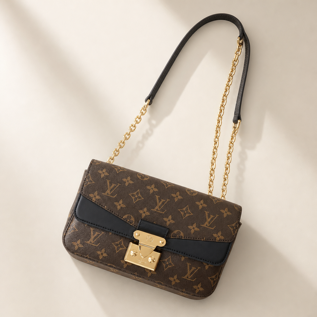 Monogram Lock-Flap Shoulder Bag — hero