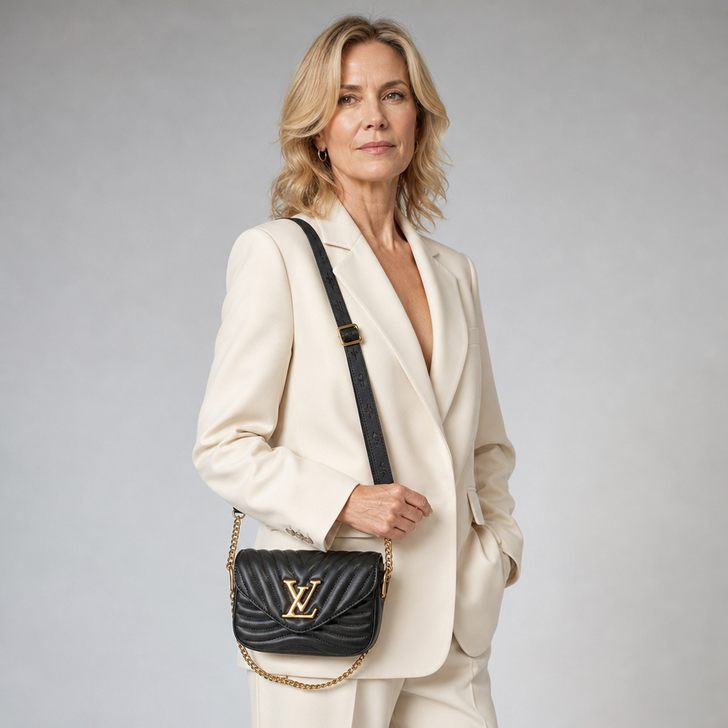 Quilted Chevron Flap Shoulder Bag — editorial carried