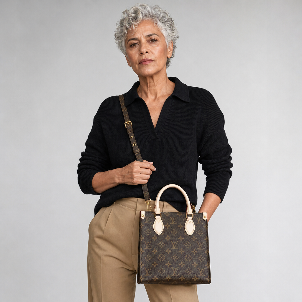Monogram Mini Tote Bag — editorial carried