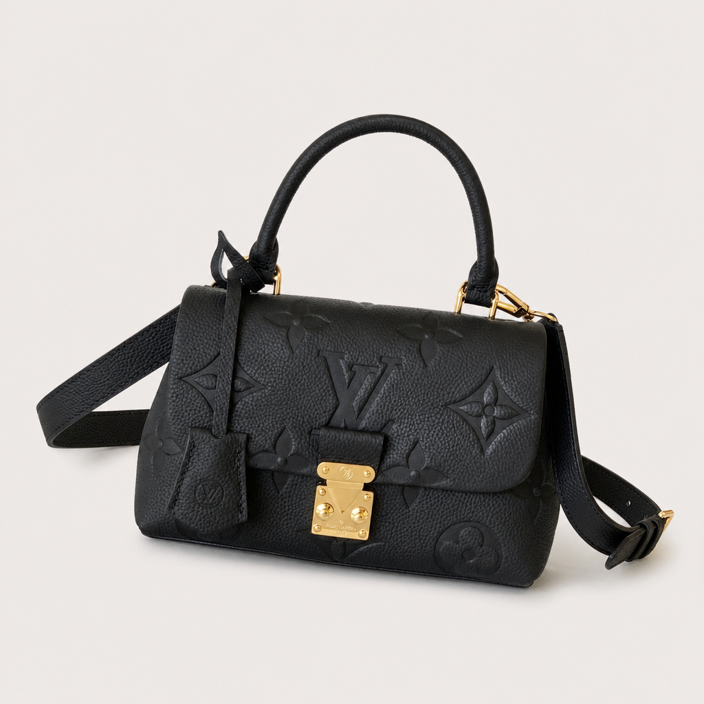 Embossed Monogram Top Handle Bag — variant 001