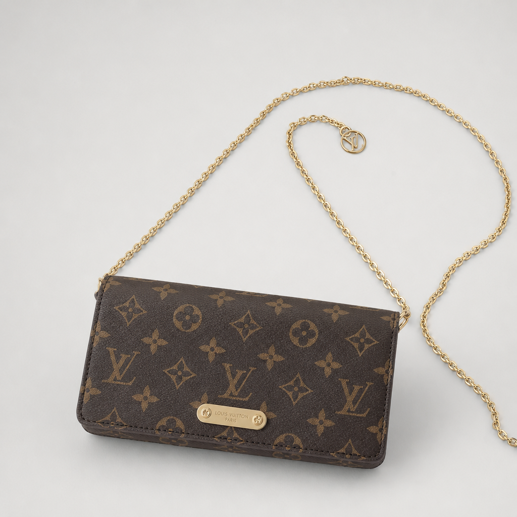 Monogram Chain Wallet Purse — variant 001