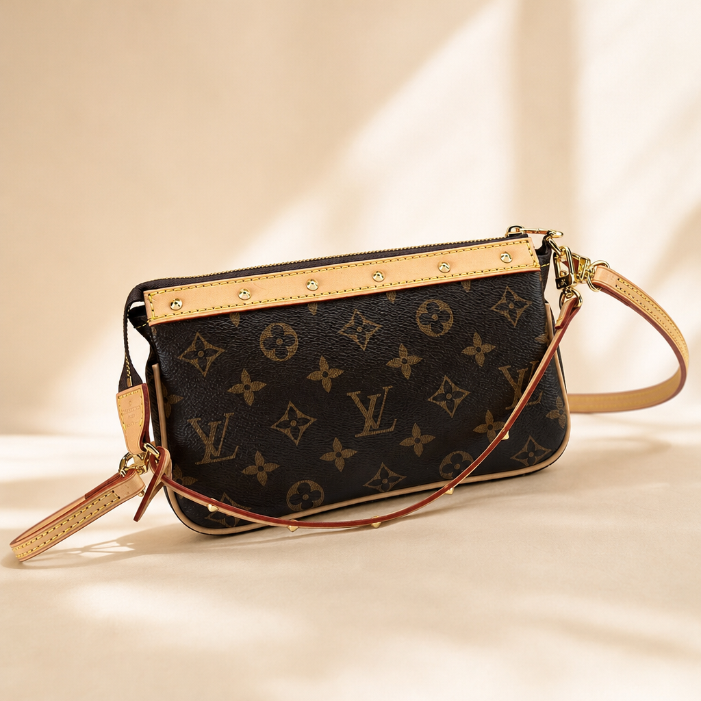 Compact Monogram Zip Shoulder Bag — hero