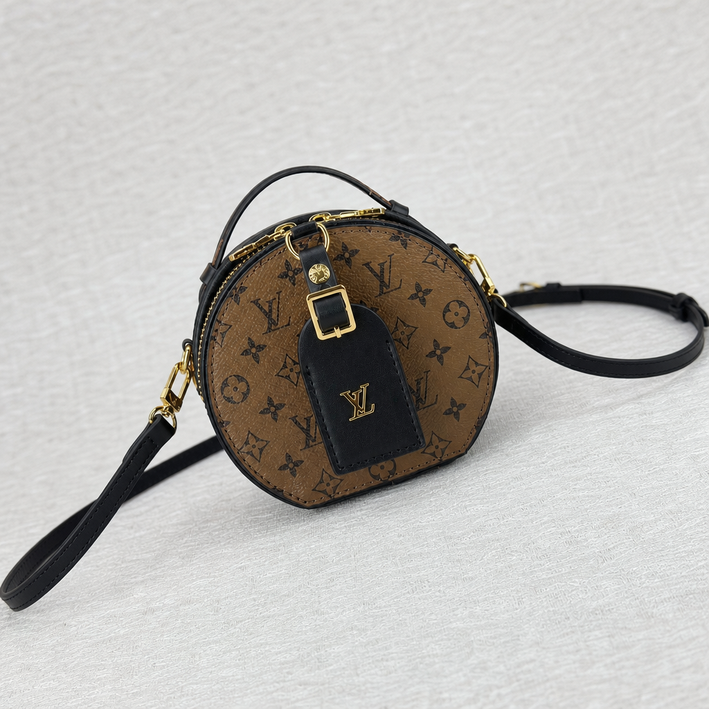 Round Monogram Crossbody Bag — detail