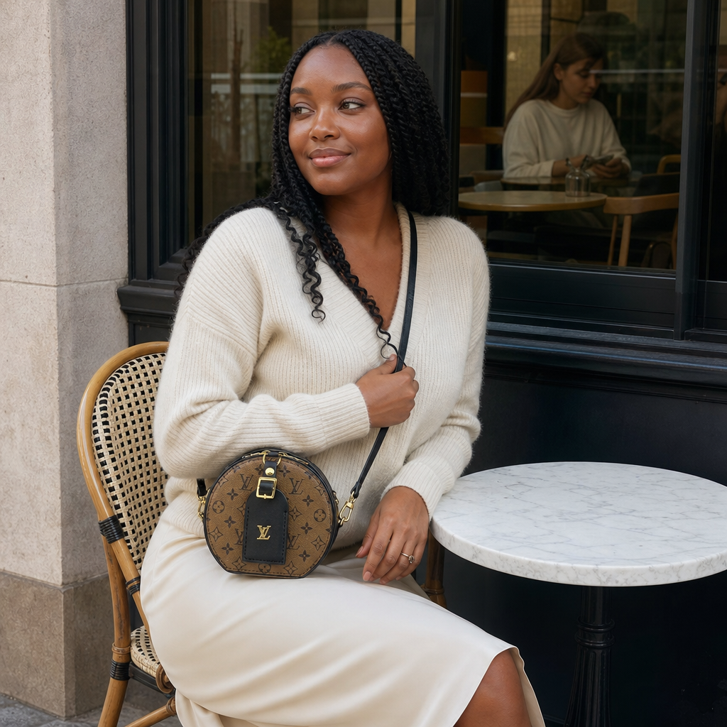 Round Monogram Crossbody Bag — lifestyle