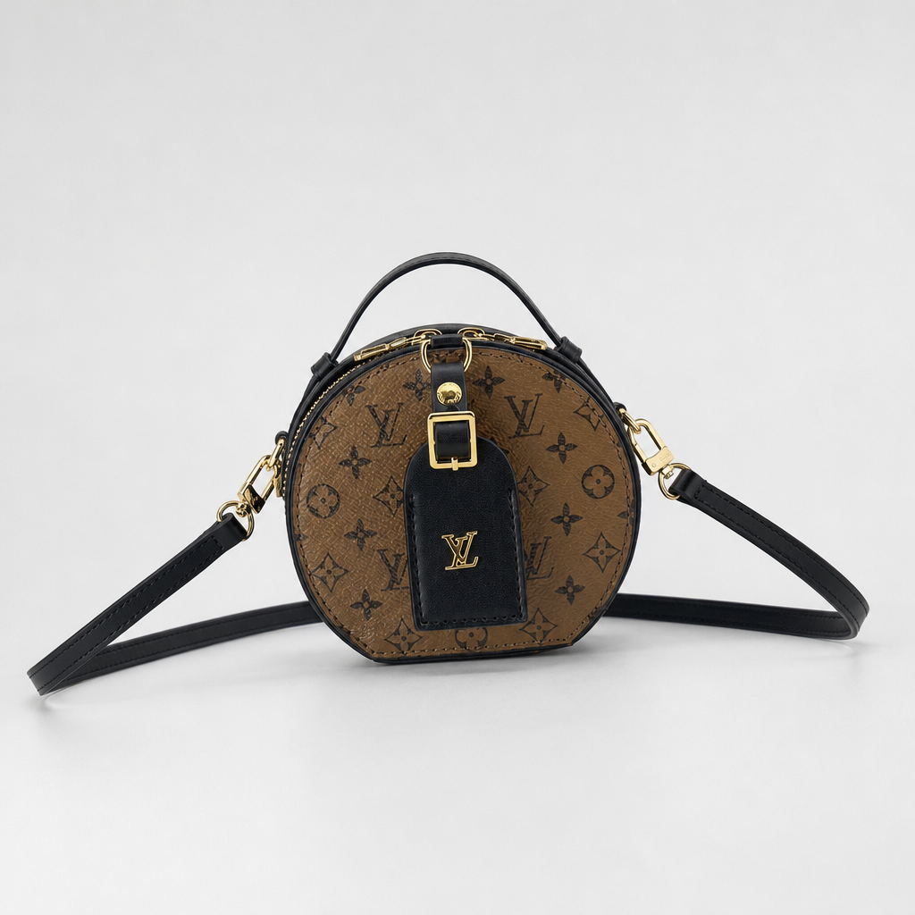 Round Monogram Crossbody Bag — variant 001