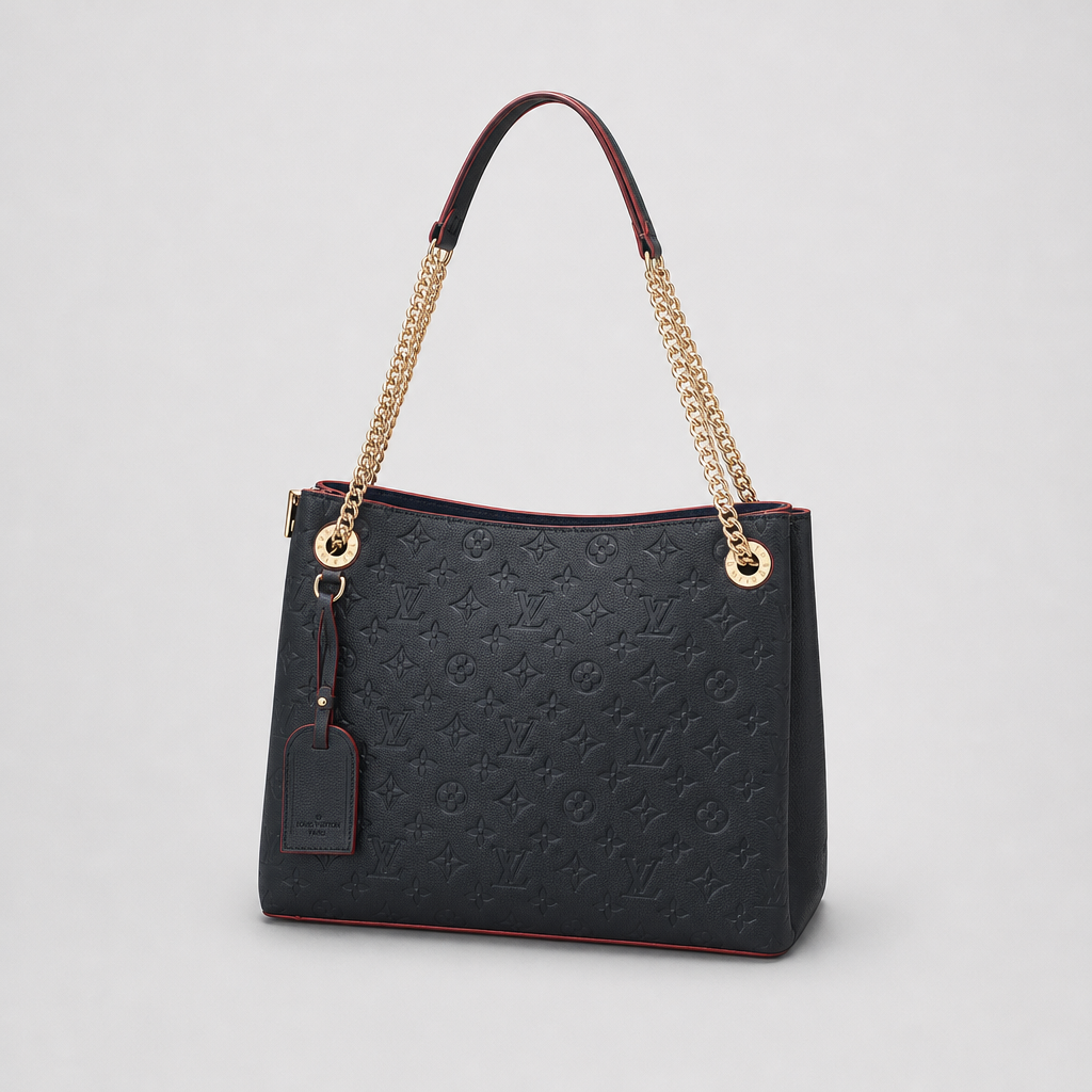 Monogram Chain-Handle Shoulder Tote — variant 002