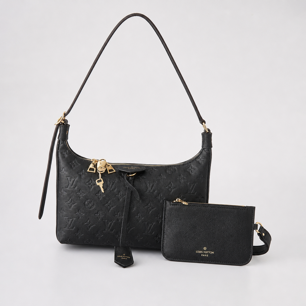 Monogram Shoulder Bag & Pouch Set — variant 001