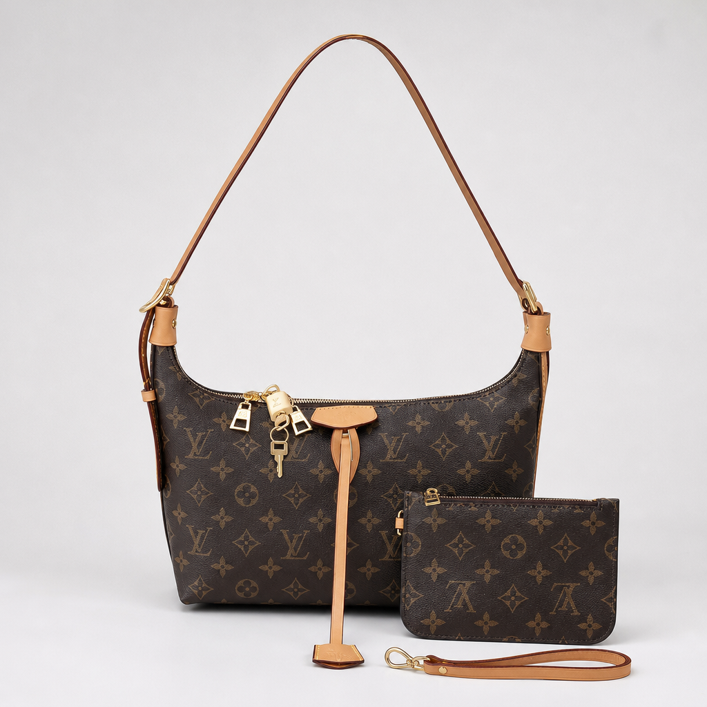 Monogram Shoulder Bag & Pouch Set — variant 004