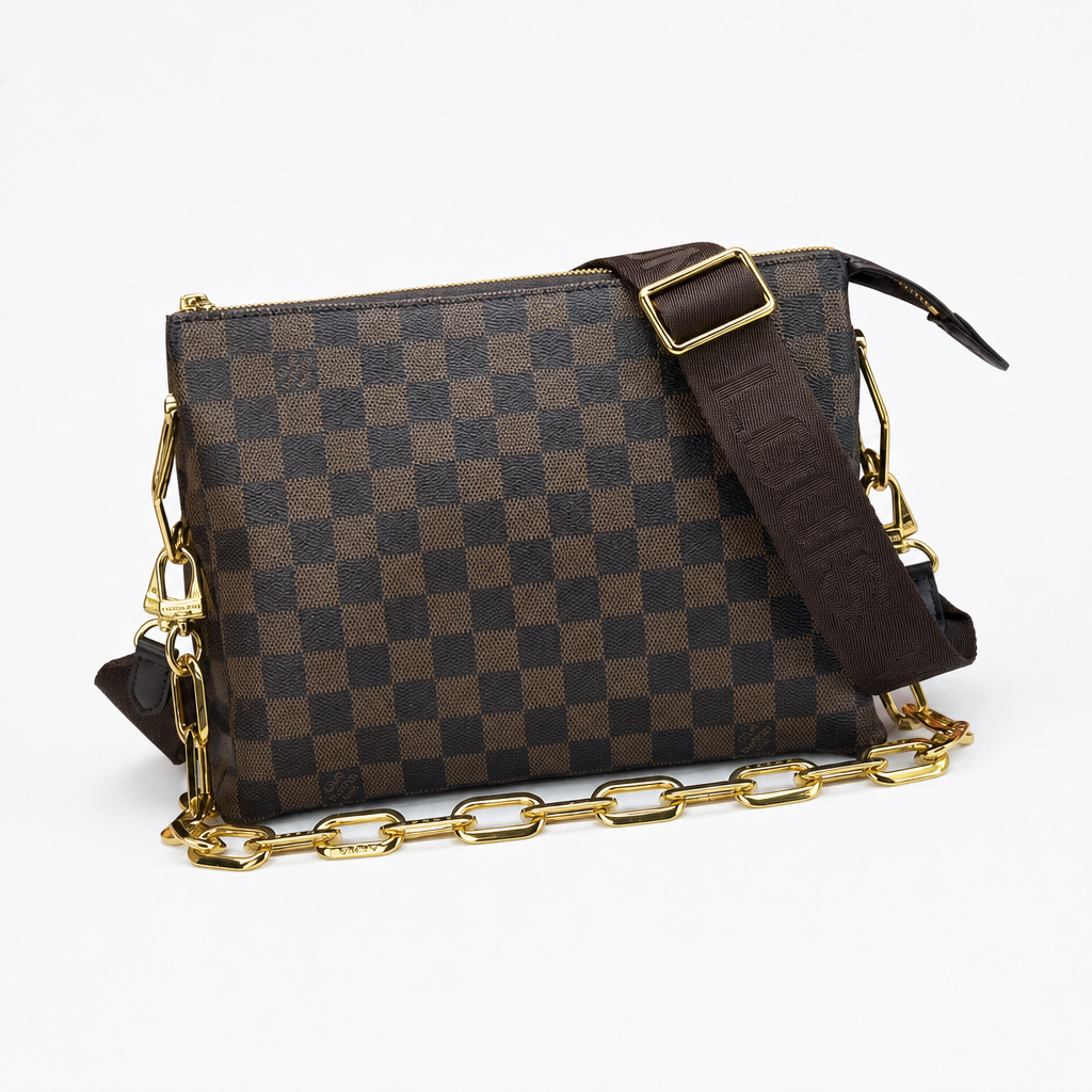 Zip Crossbody Bag with Chain Strap — detail