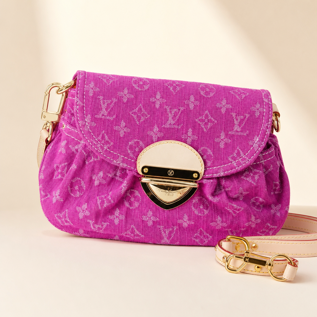 Monogram Flap Bag with Round Clasp — hero